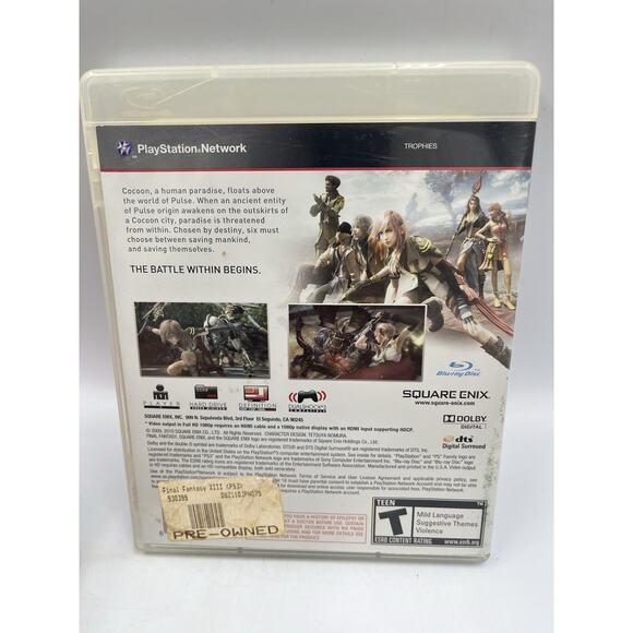 Final Fantasy XIII - Sony PlayStation 3 - PS3 - CIB - Tested - Picture 2 of 7